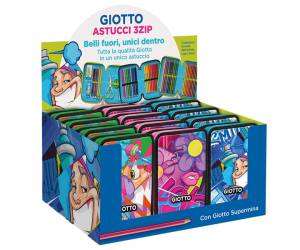 Astuccio 3 zip Young Street collection 19,5 x 7,5 x 12,9 cm PL fantasie assortite - 25181 - 7