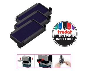 Tampone di ricambio 6/4910 - blu - conf. 3 pezzi - Trodat - 1427 - 9008056014270 - DMwebShop