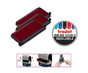 Tampone di ricambio 6/4913 - rosso - conf. 3 pezzi - Trodat - 1499 - 9008056014997 - DMwebShop
