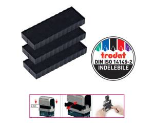 Tampone di ricambio 6/4817 - nero - conf. 3 pezzi - Trodat - 1421 - 9008056014218 - DMwebShop