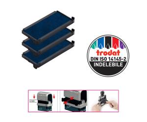 Tampone di ricambio 6/4915 - blu - conf. 3 pezzi - Trodat - 1512 - 1048050015123 - DMwebShop