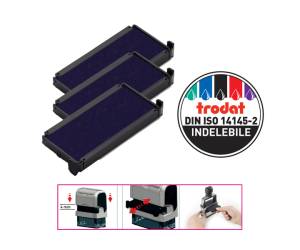Tampone di ricambio 6/4913 - blu - conf. da 3 pezzi - Trodat - 1498 - 9008056014980 - DMwebShop