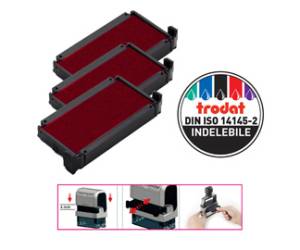 Tampone di ricambio 6/4910 - rosso - conf. 3 pezzi - Trodat - 1428 - 9008056014287 - DMwebShop