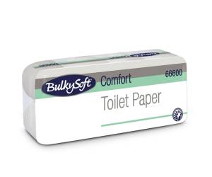 Carta igienica Comfort 2 veli 16 gr diametro 10,5 cm 9,5 cm x 15 - 2 mt 145 strappi pacco 10 rotoli Bulkysoft - 272