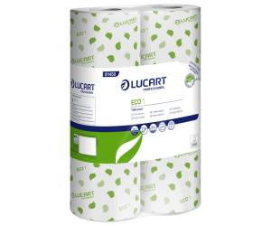 Carta igienica Eco 2 veli 16,5 gr diametro 10,2 cm 9,8 cm x 22 mt 200 strappi pacco 6 rotoli Lucart 811458 - 316