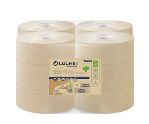 Carta igienica EcoNatural Mini Jumbo 9,1 cm x 150 mt 15 - 5 gr diametro 18 cm Lucart 812152P - 285