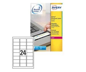 Etichette adesive L6146 in poliestere laser permanenti 63,5 x 33,9 mm bianco 20 fogli - 2310