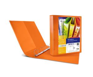 Raccoglitore personalizzabile Myto TI 4 anelli a D 17 mm dorso 2,5 cm 22 x 30 cm arancio Sei Rota 36911744 - 2976