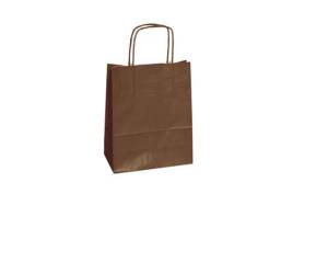 Shopper Twisted maniglie cordino 45 x 15 x 50 cm carta kraft marrone - 3323