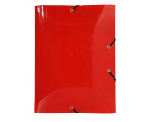 Cartella 3 lembi con elastico angolare Crystal Colours A4 PP colori assortiti - 3686 - 4