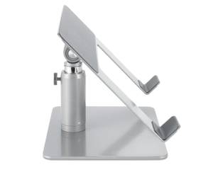 Base per laptop universale regolabile in metallo grigio - 3688 - 1