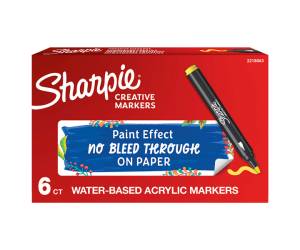 Marcatore acrilico punta tonda giallo - 30404 - 1