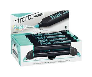 Evidenziatore Video pastel punta a scalpello da 1 mm 5,0 mm verde pastel - 16351 - 1