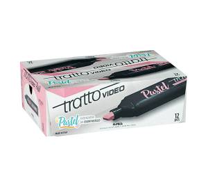 Evidenziatore Video Pastel punta a scalpello 1,0,5,0 mm rosa pastel - 16350 - 3