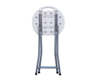 Sgabello Horeca pieghevole 44 x 30 x 30 cm HDPE bianco - 25026 - 1