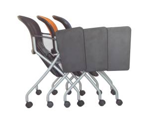 Seduta conferenza Phoenix con tavoletta nero - 21203 - 2