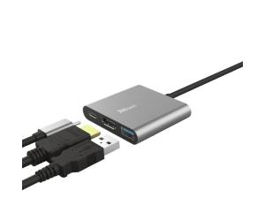 Adattatore USB C multiporta 3 in 1 Dalyx - 25864 - 3
