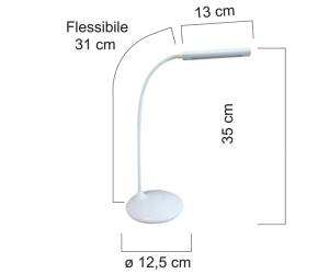 Lampada Nelly a LED 7,8 W bianco - 25463 - 1