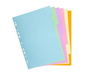 Separatore Forever A4,6 tasti cartoncino 170 gr Exacompta 1606E - 24819 - 2