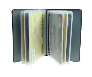Portacard a libro 14 scomparti in PVC gommato - 23996 - 1
