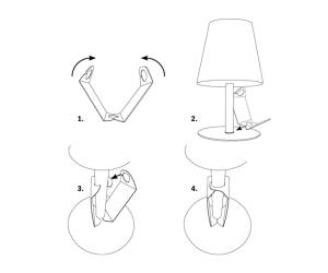 Lampada da tavolo a LED waterproof - 26909 - 1