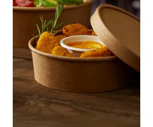 Coperchio Street Food per bowl monouso diametro 18,4 cm trasparente - 26194 - 1