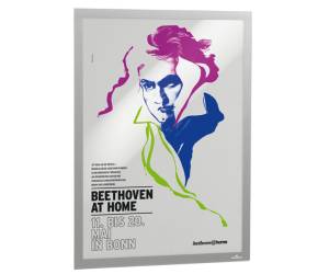Cornice adesiva Duraframe Poster A2,42 x 59,4 cm argento - 29195 - 1