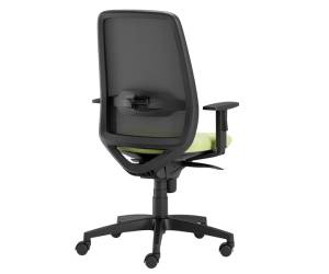 Seduta operativa Tullio TUA con braccioli regolabili verde mela - 28293 - 1