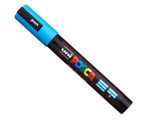 Gift Box c coperchio blu 18 marcatori Uni Posca PC5M punta media colori assortiti - 27269 - 12