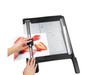 Taglierina Homeoffice 2in1 lama rotante e ghigliottina A4 grigio nero - 29001 - 3