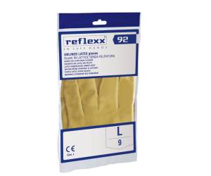 Coppia di guanti in lattice non felpato R92 taglia L giallo - 27878 - 1