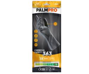 Guanti chemical Safety Palmpro 363 taglia XL nitrile nero - 27835 - 1