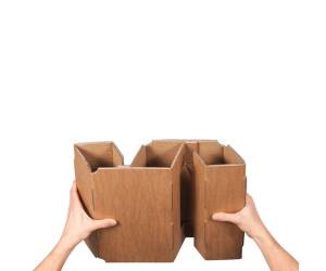 Scatola Wine Pack 3 bottiglie 30,5 x 10,8 x 36,8 cm cartone doppia onda avana - 27401 - 3