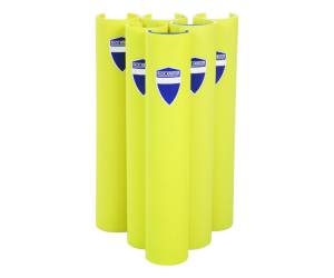 Protezione per scaffalature per montanti larghi 70,87 mm H 60 cm giallo fluo Rack Armour - 27584 - 2