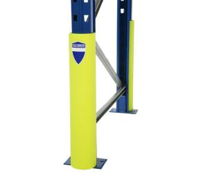 Protezione per scaffalature per montanti larghi 70,87 mm H 60 cm giallo fluo Rack Armour - 27584 - 3