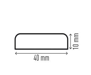 Profilo paracolpi S10 per superfici giallo nero - 29043 - 1