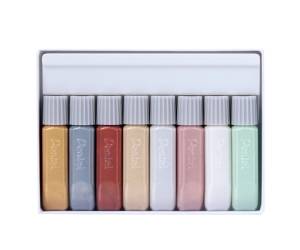 Colore in tubetto per tessuto Fabric Fun colori sparkling assortiti conf. 8 pezzi - FFPC1-S8 - 4711577069227 - DMwebShop - 1