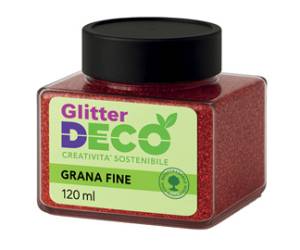 Glitter Bio grana fine 120 ml rosso - 3867