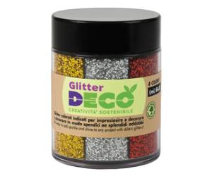 Glitter Bio grana fine 60 ml colori assortiti dispenser 4 colori - 3884