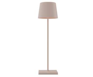 Lampada da tavolo 851 ricaricabile 8 x 30 cm metallo tortora Palmina - 3927
