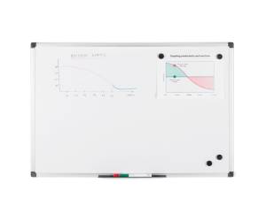 Lavagna magnetica 60 x 90 cm bianco - 26895 - 2