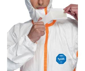 Tuta Tyvek 800J con nastrature arancioni taglia M bianco - 16328 - 1