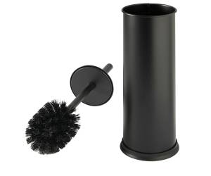 Portascopino Vic diametro 9,5 cm altezza 27 cm acciaio inox nero satinato - 30095 - 1