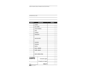 Blocco conto ristorante con dettaglio voci uso mano 22 x 10 cm 100 fogli - 13026 - 1