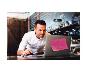 Blocco foglietti Super Sticky Meeting Notes 6445 SSP 152 x 101 mm 45 fogli rosa verde neon - 4642 - 3