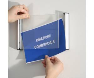 Porta targa appendibile Wall Sign A5,15 x 21 cm - 13582 - 1