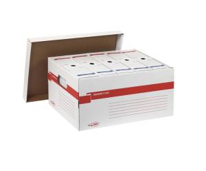 Scatola archivio Memory x File con coperchio dorso 27,5 cm 37 x 27 x 52 cm bianco - 4090 - 1