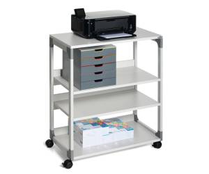 Mobile carrello Multifunzione System 88 con ruote 4 ripiani grigio 75 x 43,2 x 87,9 cm - 17591 - 1