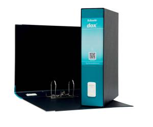 Registratore Dox 2 dorso 8 cm protocollo 23 x 34 cm verde mare Esselte - 12341 - 1