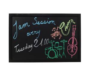 Lavagna Woody cornice nera 40 x 60 cm - 13493 - 2